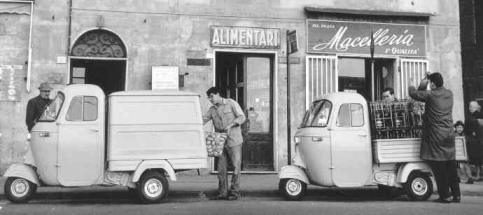 Ape der Transporter f�r die Stadt
